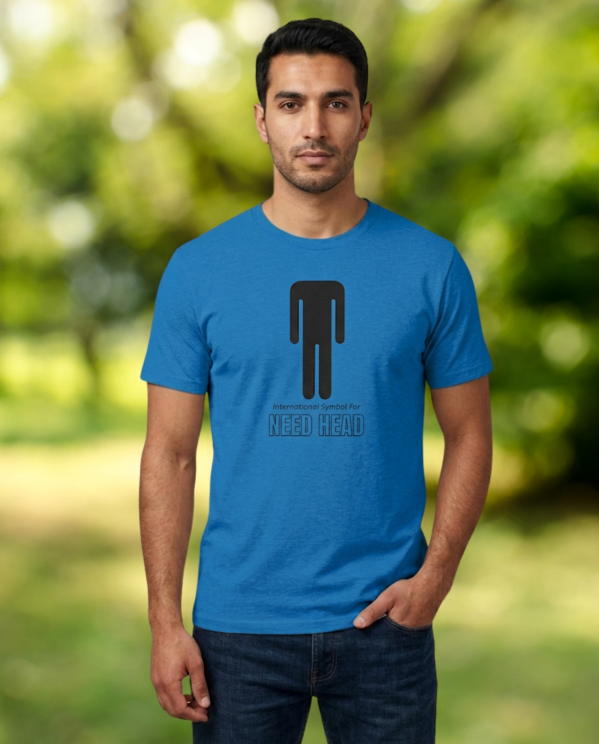 "Need Head" International Symbol Funny Gay T-Shirt