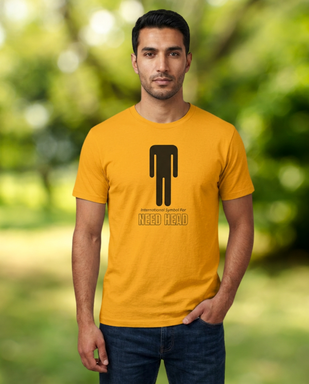 "Need Head" International Symbol Funny Gay T-Shirt