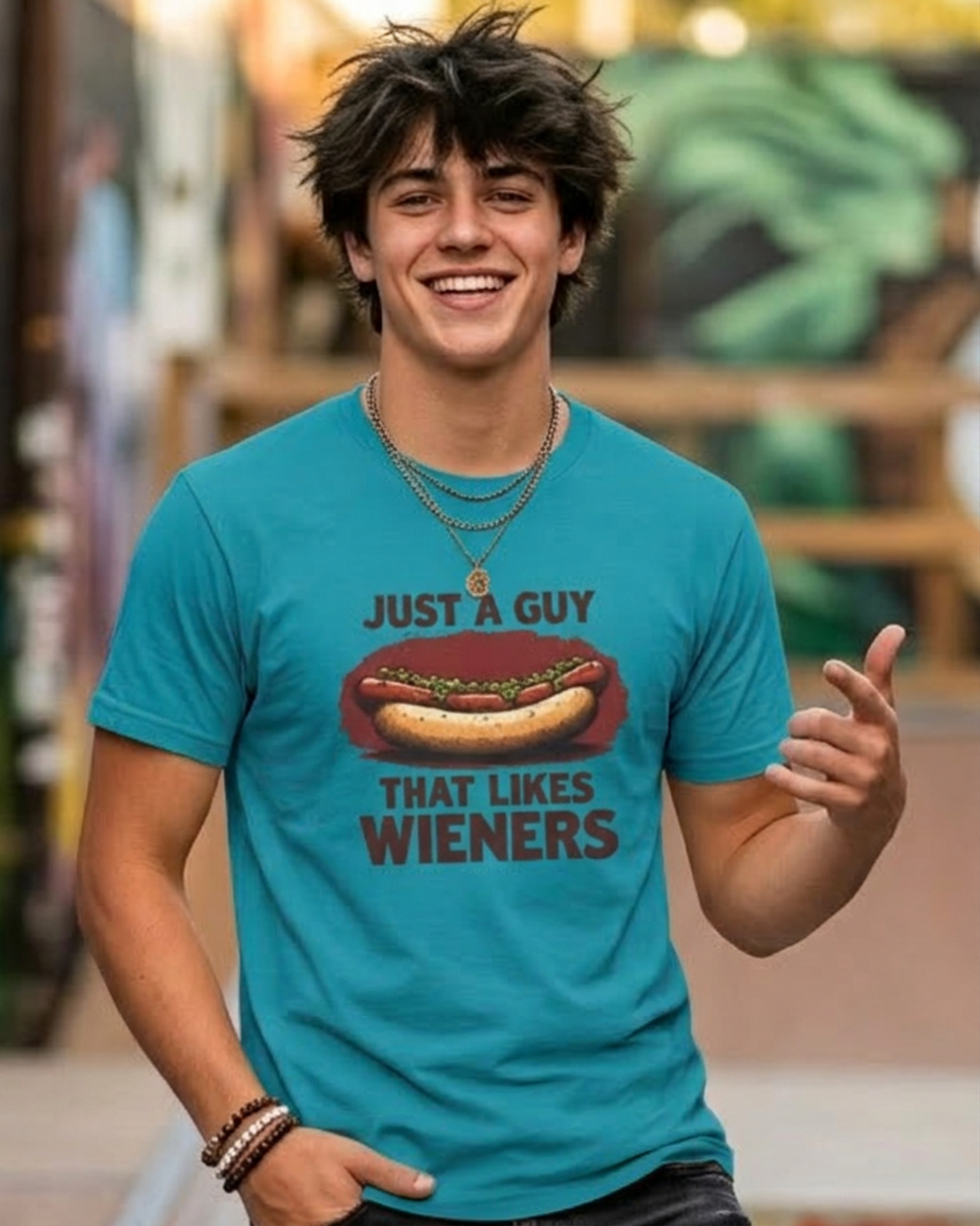 Just a Guy That Likes Weiners-Tee