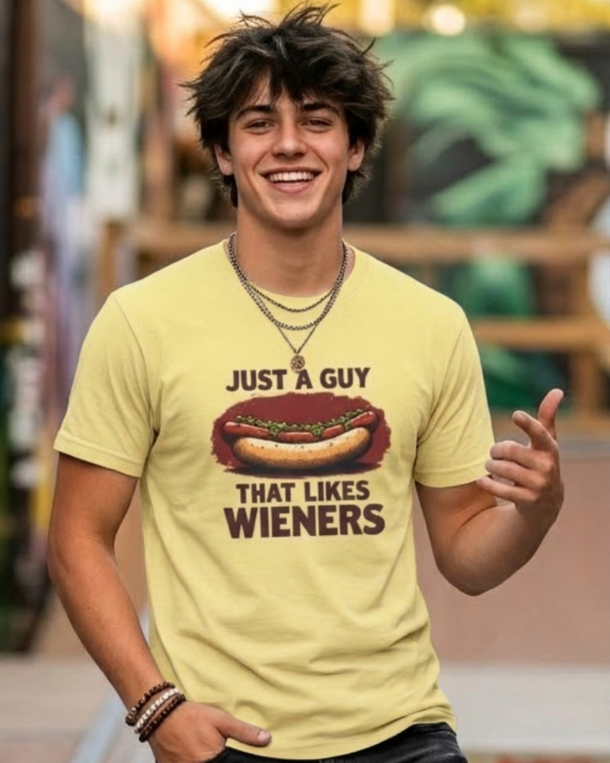 Just a Guy That Likes Weiners-Tee