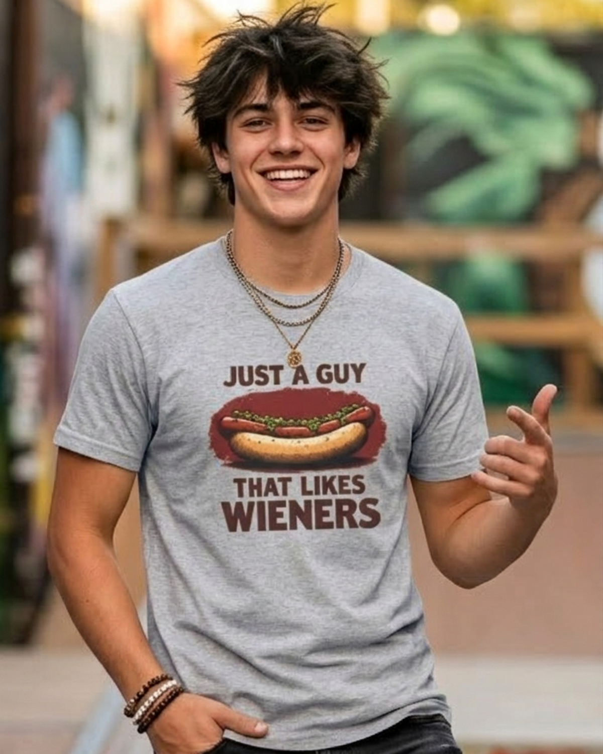 Just a Guy That Likes Weiners-Tee