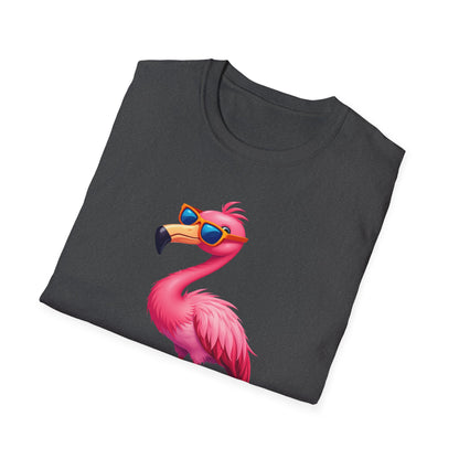 Flamingo with sunglasses