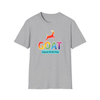 GOAT Unisex T-Shirt 'Gayest of All Time'
