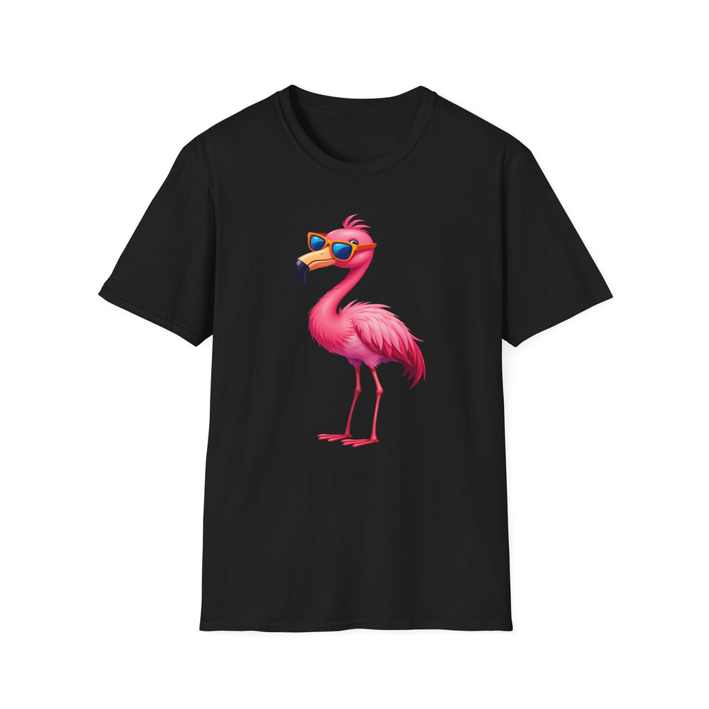 Flamingo with sunglasses