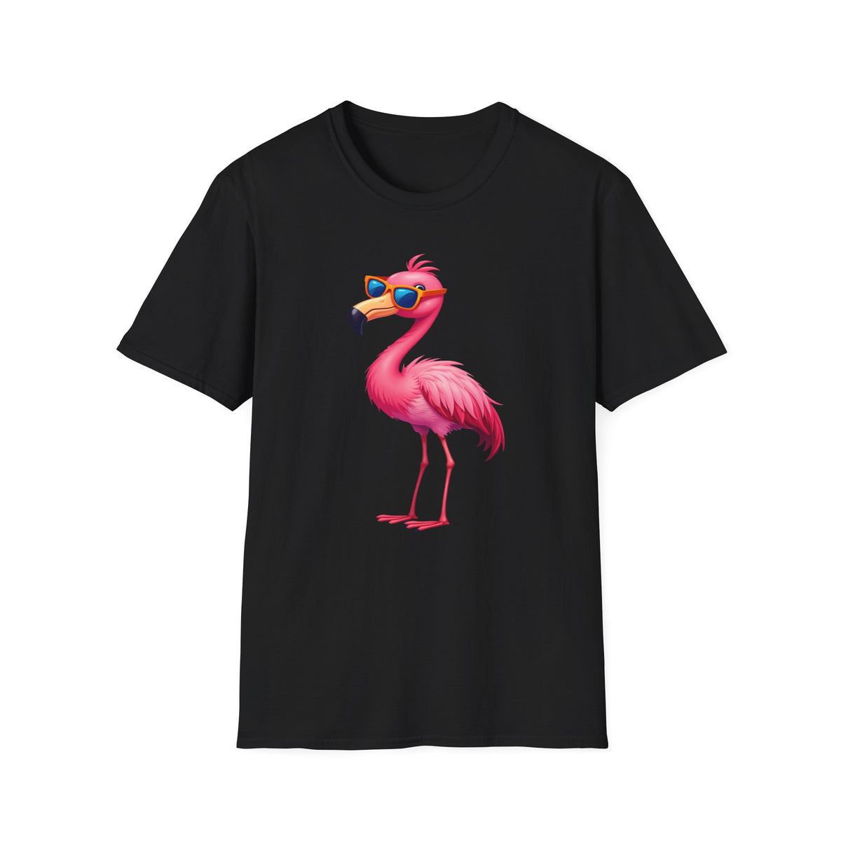 Flamingo with sunglasses