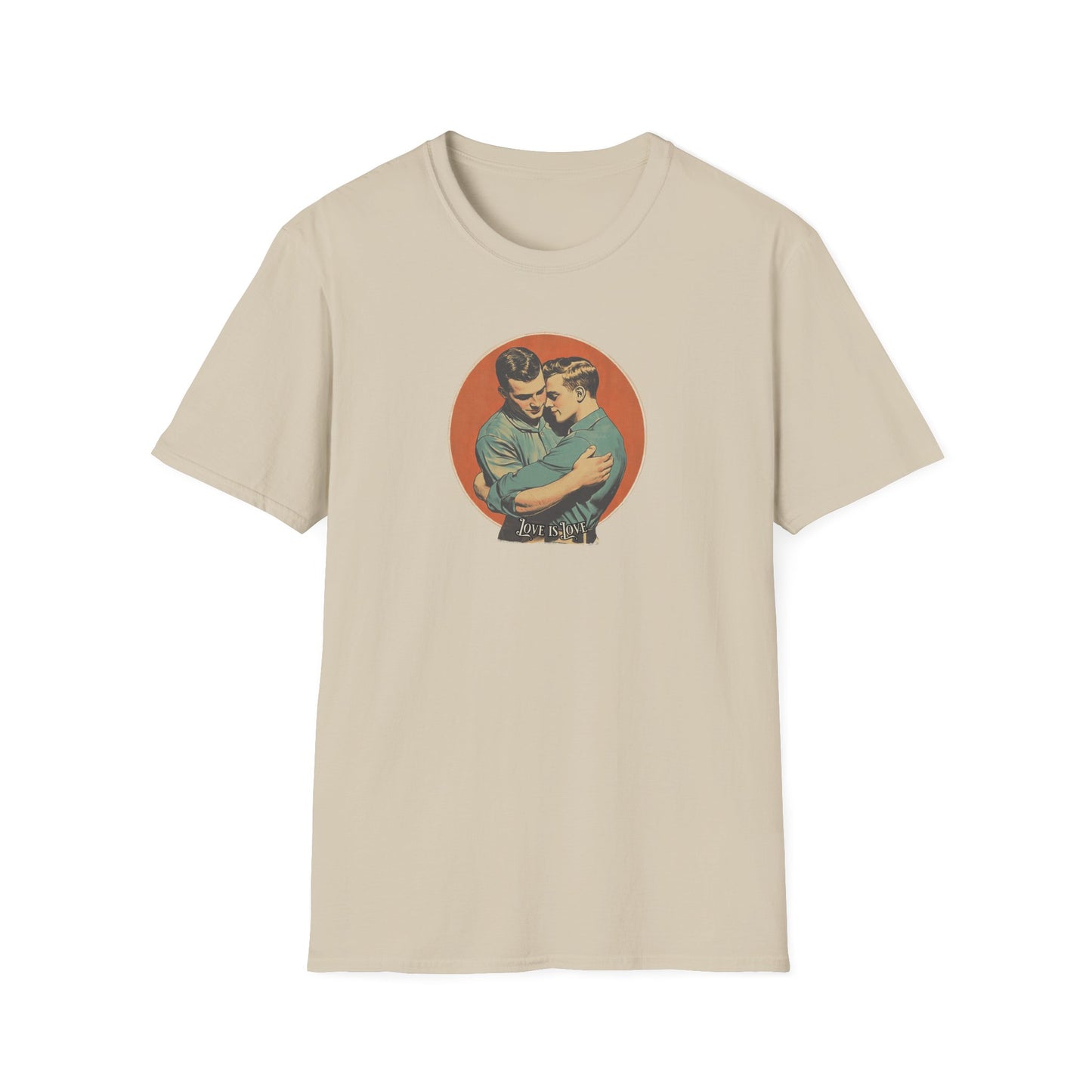Love Is Love Classic T-Shirt | Vintage Gay Couple Graphic Tee,