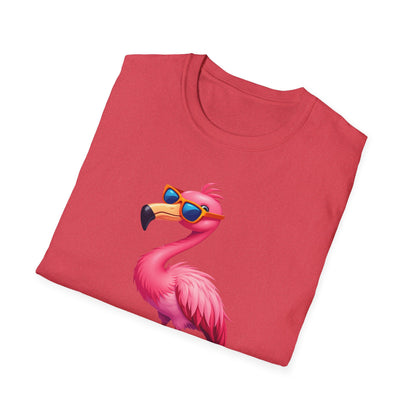 Flamingo with sunglasses