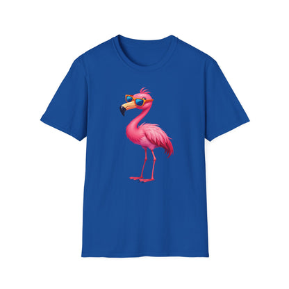 Flamingo with sunglasses