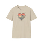 Retro Sunset Heart LGBT+ Tee