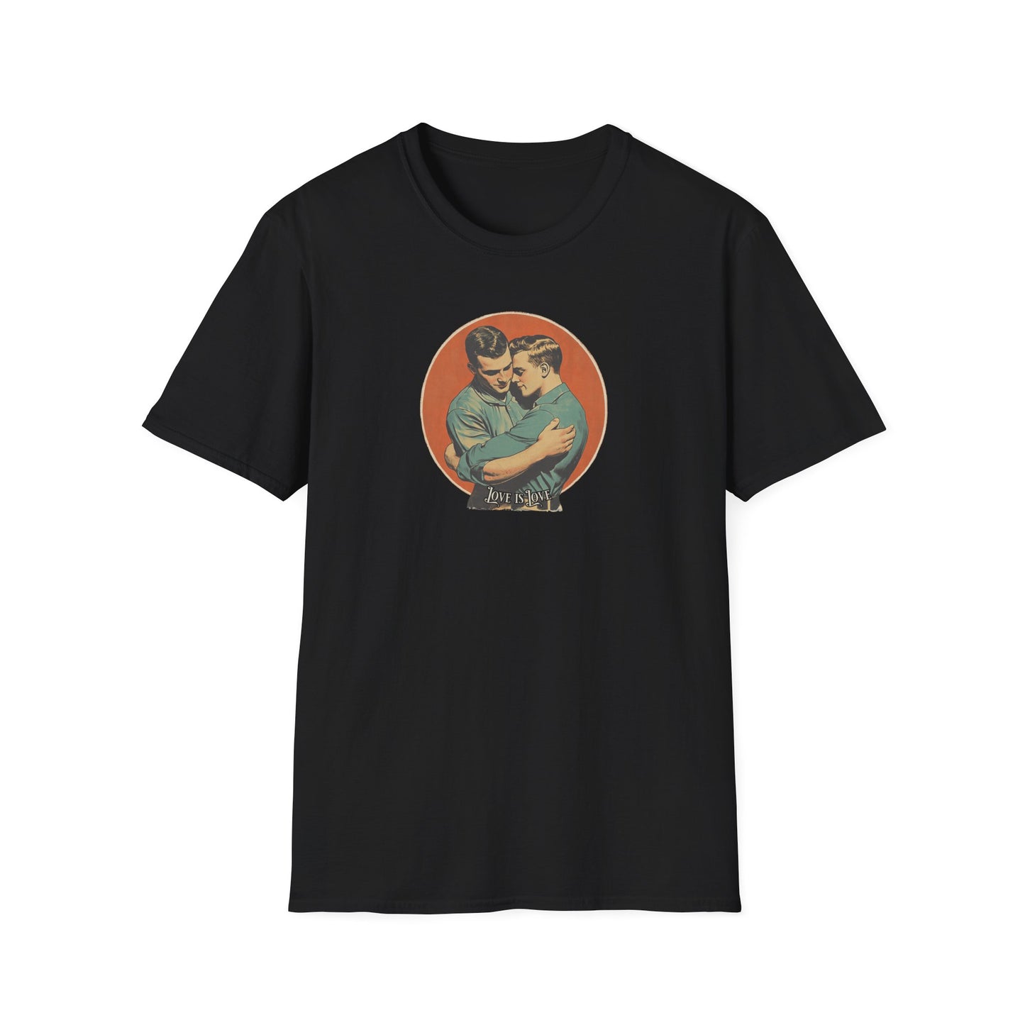 Love Is Love Classic T-Shirt | Vintage Gay Couple Graphic Tee,