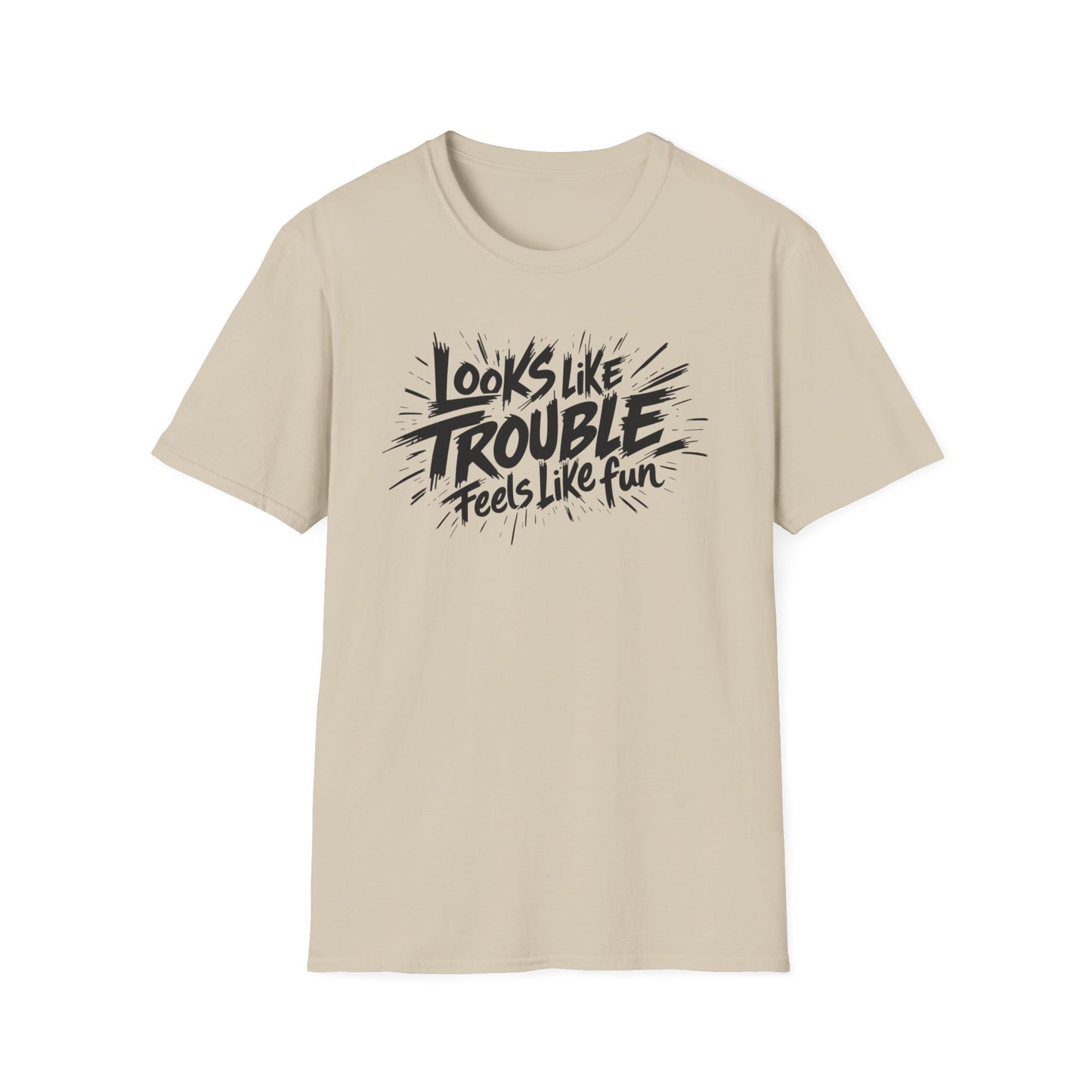 Looks Like Trouble Feels Like Fun T-Shirt | Funny Flirty Graphic Tee | LGBTQ+ Streetwear
