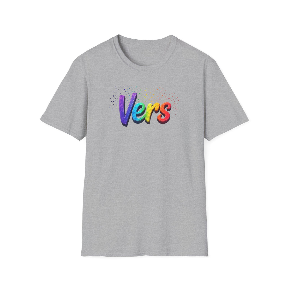 Rainbow Script Vers Tee
