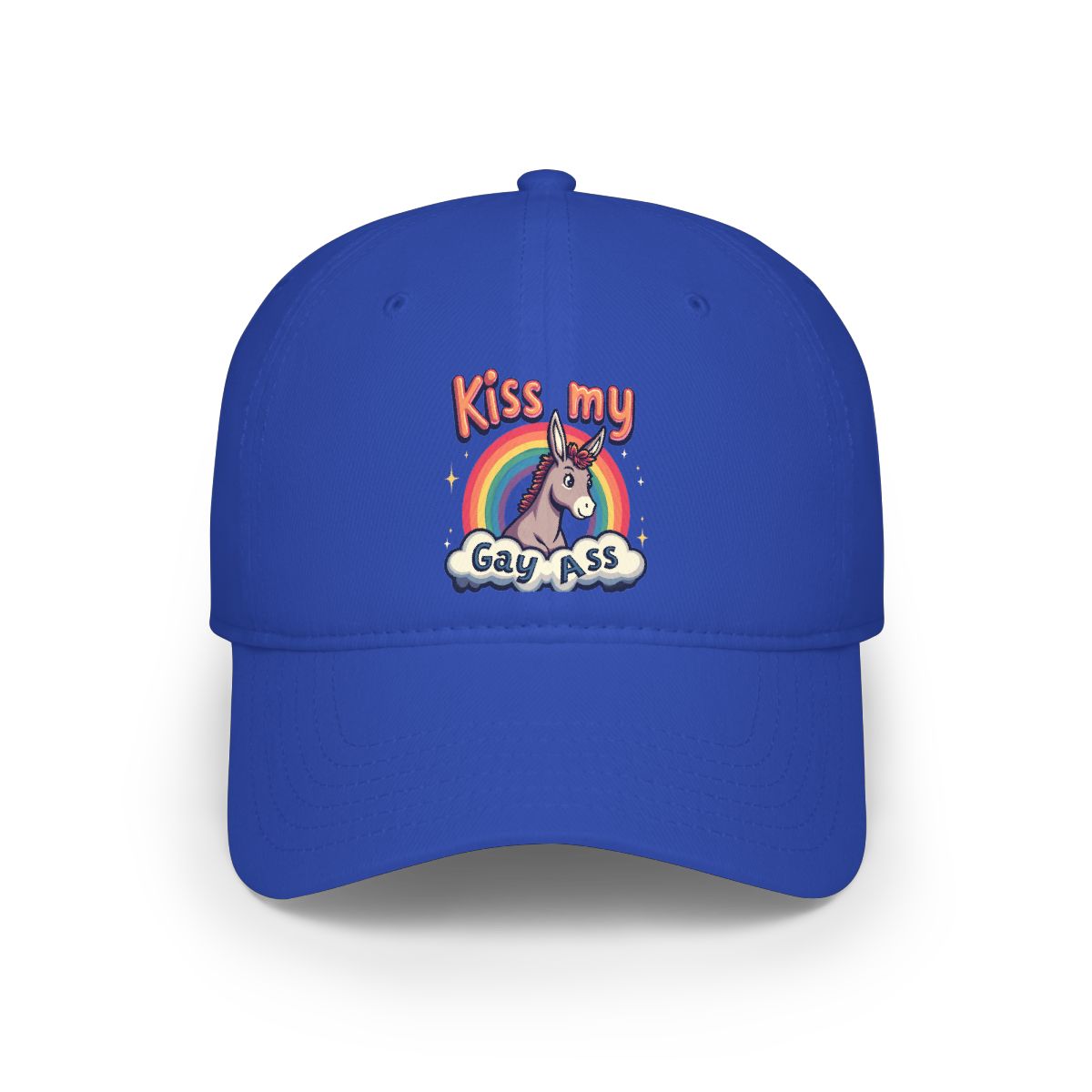 Kiss My Gay Ass -   Low Profile Baseball Cap 