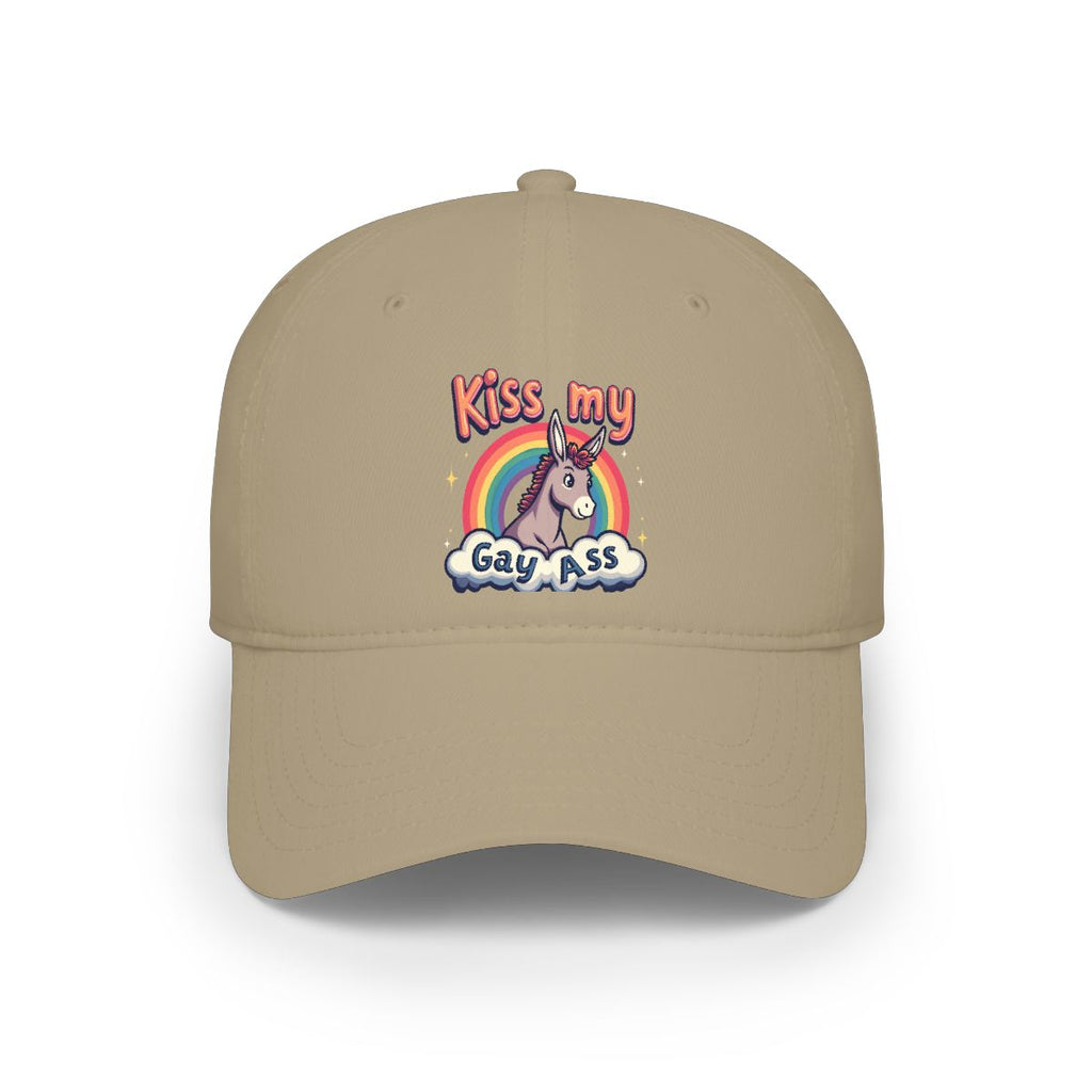 Kiss My Gay Ass -   Low Profile Baseball Cap 