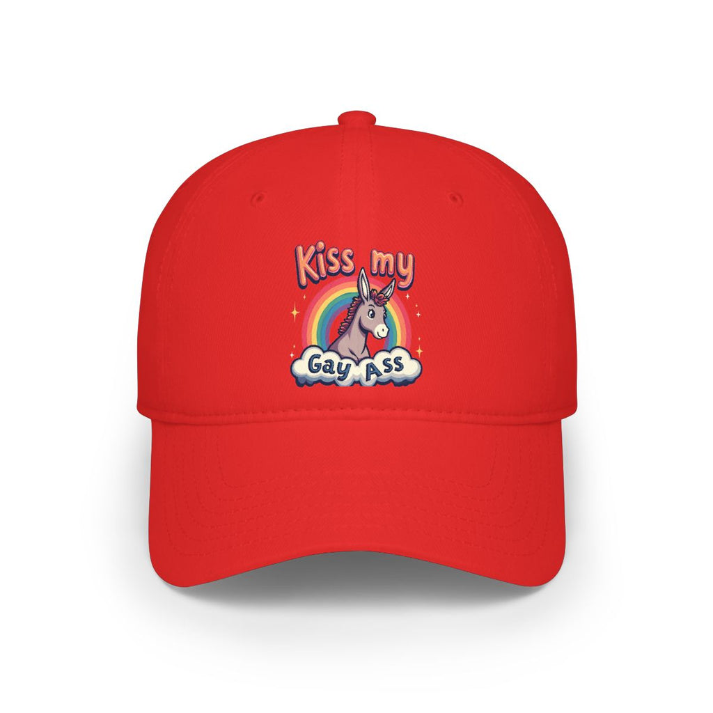 Kiss My Gay Ass -   Low Profile Baseball Cap 